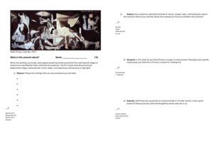 Art Smackdown - Guernica analysis