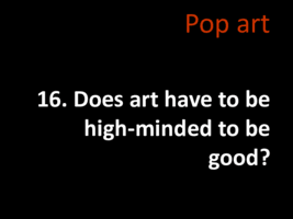 Art Smackdown 16 - Warhol v. Lichtenstein