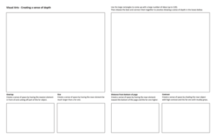 Art 10 Depth drawing: Creating a sense of depth Art 10 Depth drawing: Creating a sense of depth