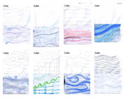 Painting: Colour and emotion examples - Calm Painting: Colour and emotion examples - Calm