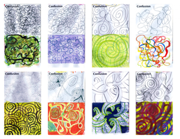 Painting: Colour and emotion examples - Confusion Painting: Colour and emotion examples - Confusion