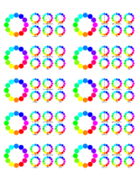 Colour wheel stickers for 5163 labels Colour wheel stickers for 5163 labels