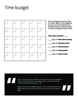 Sculpture time budget [pdf]