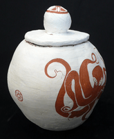 Camila Fisher, Engraved clay vessel, Spring 2014