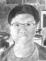 Justin Cuison, Self-portrait, Spring 2014