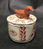Hayden Coyle, engraved clay vessel, Fall 2017 Hayden Coyle, engraved clay vessel, Fall 2017