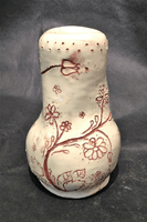 Holly Buffett, engraved clay vessel, Fall 2017 Holly Buffett, engraved clay vessel, Fall 2017