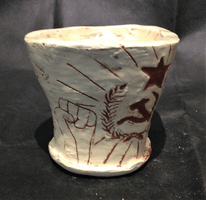 Khoa Vu, engraved clay vessel, Fall 2017 Khoa Vu, engraved clay vessel, Fall 2017