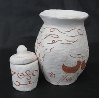 Link Fashan, engraved clay vessel, Fall 2017 Link Fashan, engraved clay vessel, Fall 2017