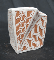 Michael Cuison, engraved clay vessel, Fall 2017 Michael Cuison, engraved clay vessel, Fall 2017