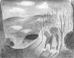 Jenna Murray, depth drawing, Fall 2017 Jenna Murray, depth drawing, Fall 2017