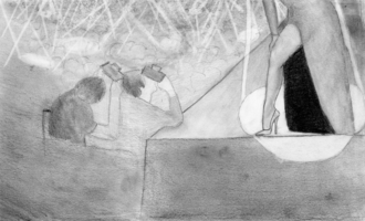 Kieron Harper, depth drawing, Spring 2018 Kieron Harper, depth drawing, Spring 2018