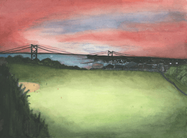 Holly Buffett, depth painting, Fall 2017 Holly Buffett, depth painting, Fall 2017