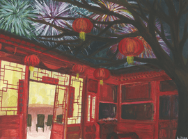 Lola Jiao, painting, Spring 2018 Lola Jiao, painting, Spring 2018