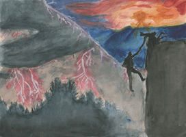 Maddie Buchanan, depth painting, Fall 2017 Maddie Buchanan, depth painting, Fall 2017