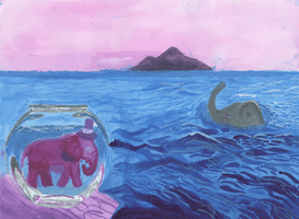 Maki Benedicto, depth painting, Fall 2017 Maki Benedicto, depth painting, Fall 2017