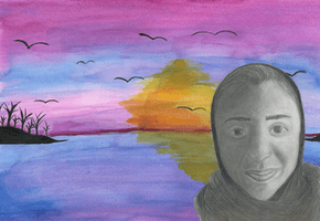 Saja Al Taher, portrait, Spring 2018 Saja Al Taher, portrait, Spring 2018