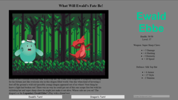 Katherine Lewis, Exam project: Combat game, Fall 2015