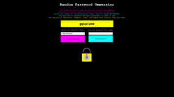 Maria Jessen, Exam project: password generator, Fall 2015
