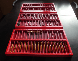 All three chisel caddies together