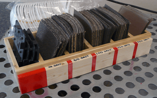 Sandpaper caddy