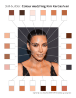 Skill-builder: Colour matching Kim Kardashian Skill-builder: Colour matching Kim Kardashian