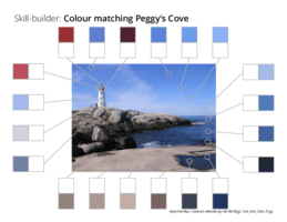 Skill-builder: Colour matching Peggys Cove Skill-builder: Colour matching Peggys Cove