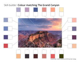 Skill-builder: Colour matching The Grand Canyon Skill-builder: Colour matching The Grand Canyon