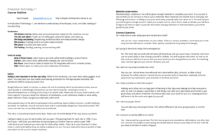 Course outline Course outline