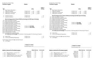 Box project - booklet title page