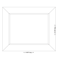 Picture frame - full size measurements Picture frame - full size measurements
