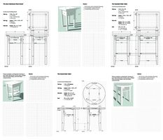 Orthographic table drawings Orthographic table drawings