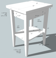 Basic 12x15 table Basic 12x15 table